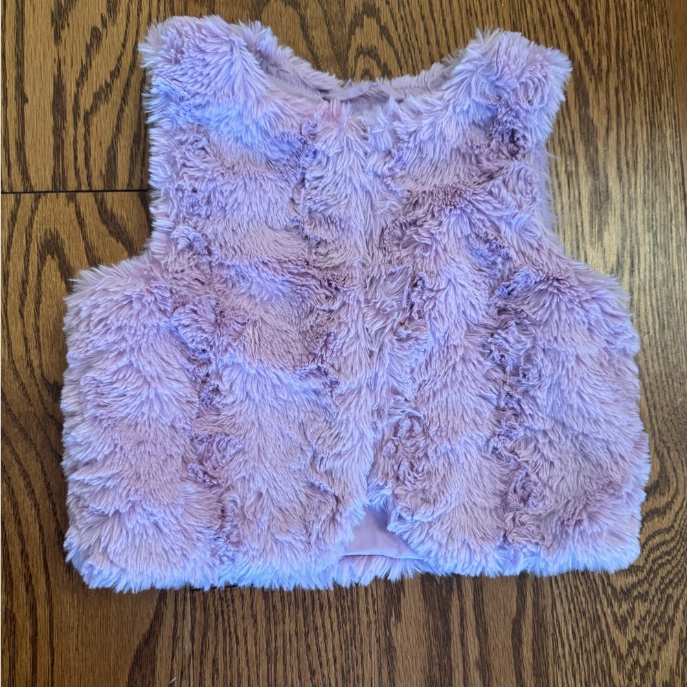 H&M Lilac Faux Fur Vest